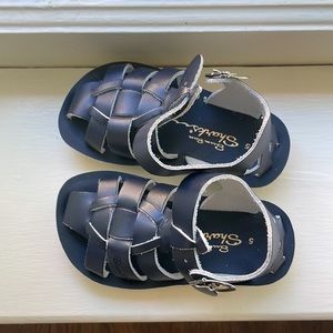 Saltwater Sunsans Shark Navy Sandals